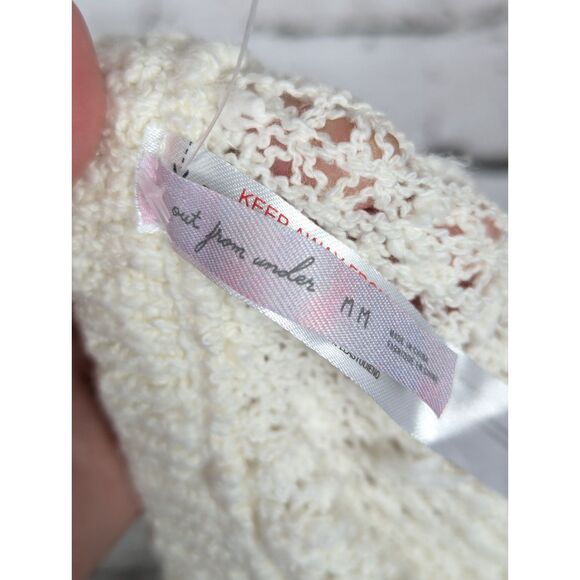 UO OUT FROM UNDER "Amora" Crochet Midi Skirt Coverup Cottage Boho Beach Medium - Picture 6 of 7